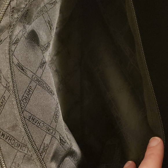 Black Longchamp Roseau Domed Shoulder Bag - Picture 10 of 13